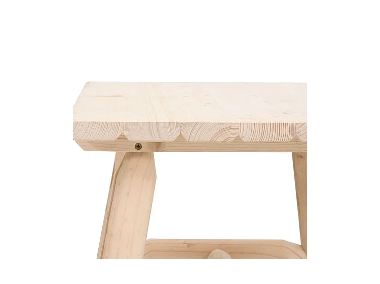 Ensemble de salon de jardin 3 pcs bois massif d'épicéa