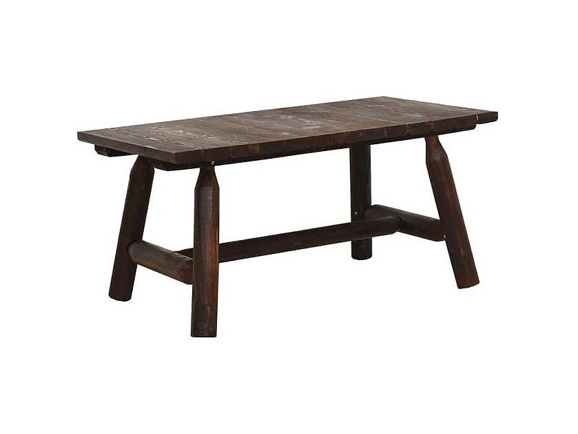 Ensemble de salon de jardin 3 pcs bois massif d'épicéa