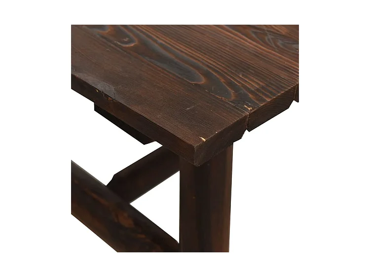 Ensemble de salon de jardin 3 pcs bois massif d'épicéa