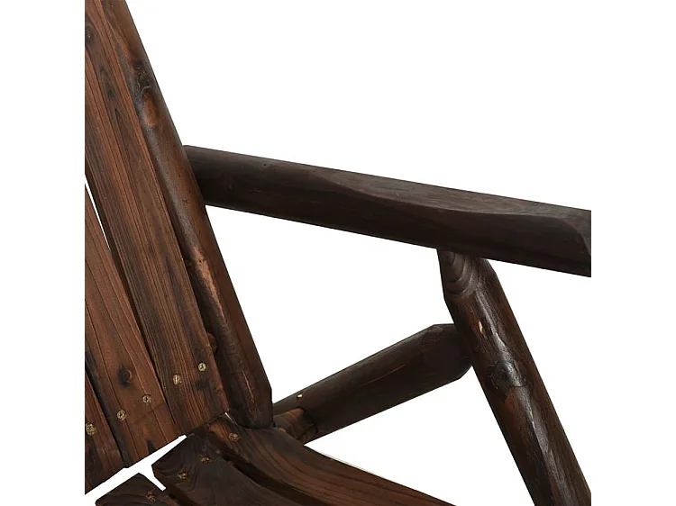 Ensemble de salon de jardin 3 pcs bois massif d'épicéa