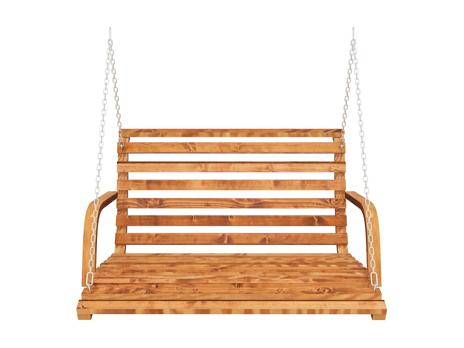 Balancelle Bois courbé avec finition en teck 91x130x58