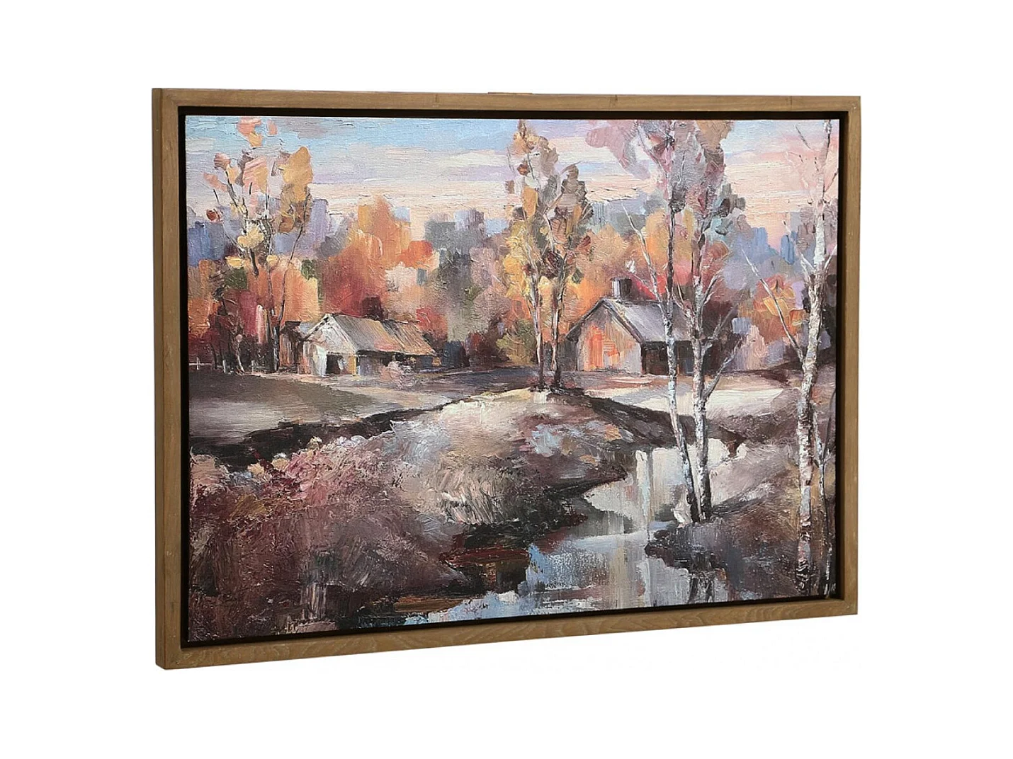 Huile campagne automnale Bois Multicolore - Campagne Interior's