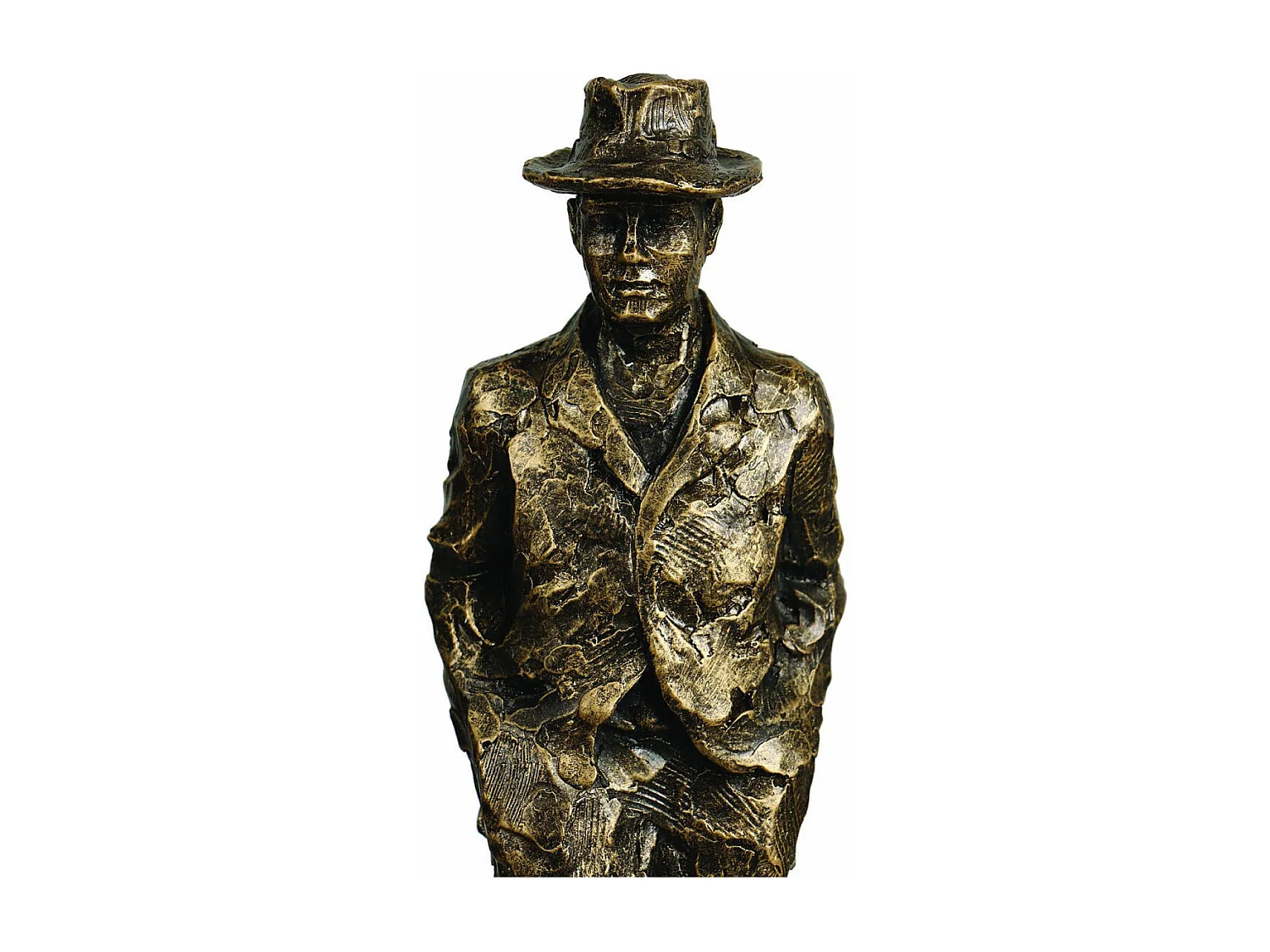 Statue silhouette homme Résine Or - Contemporain Interior's