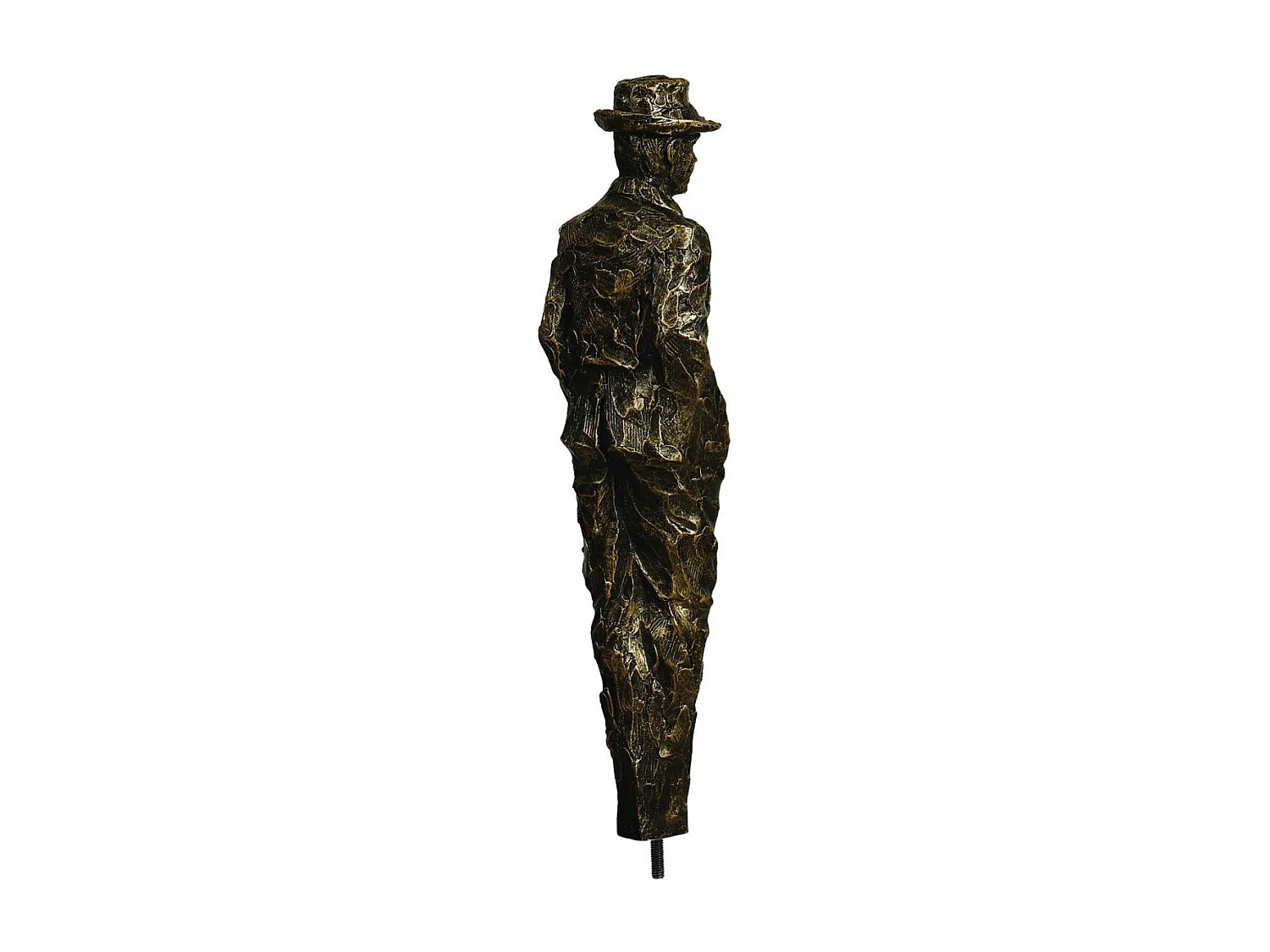 Statue silhouette homme Résine Or - Contemporain Interior's