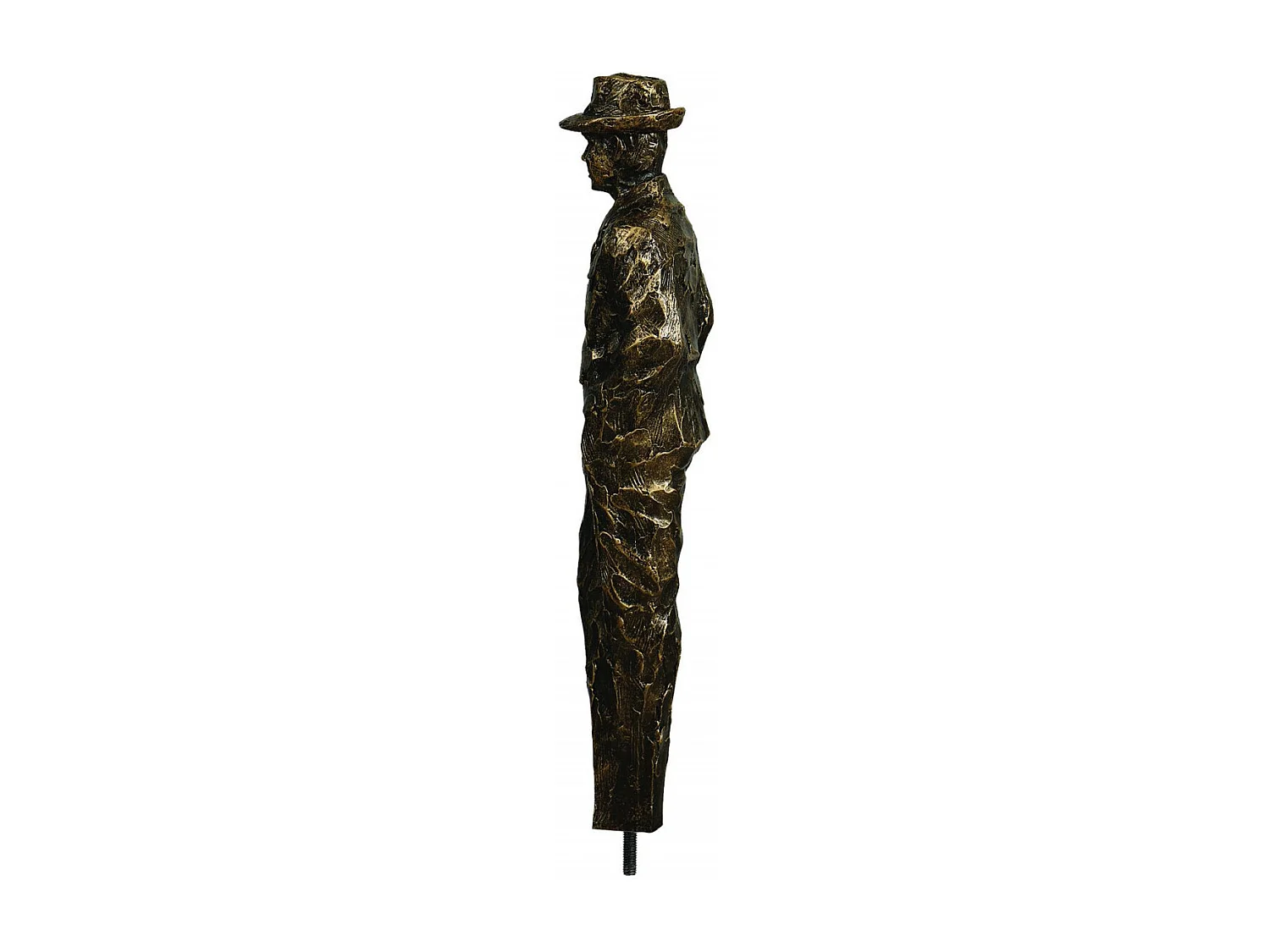 Statue silhouette homme Résine Or - Contemporain Interior's