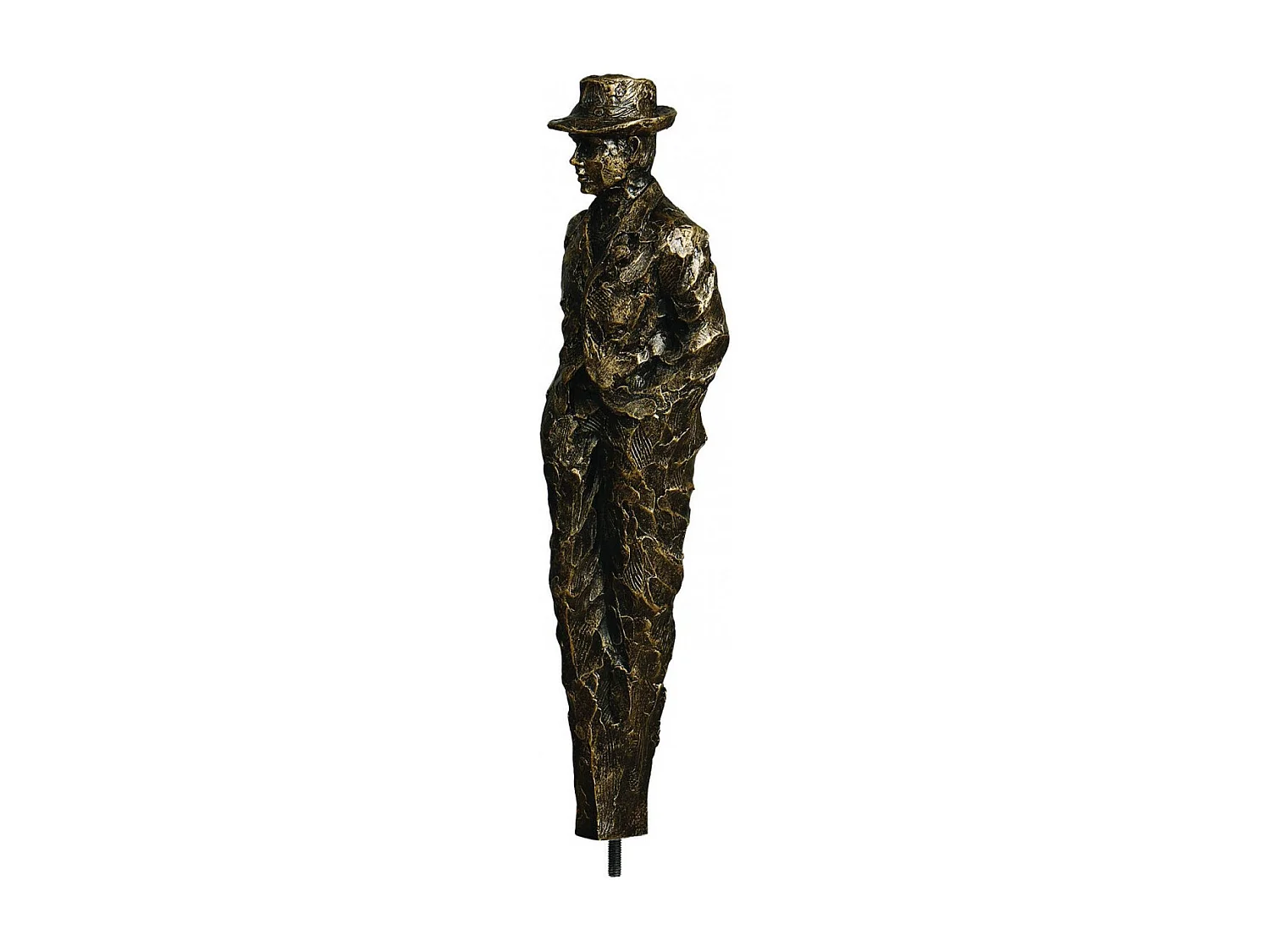 Statue silhouette homme Résine Or - Contemporain Interior's