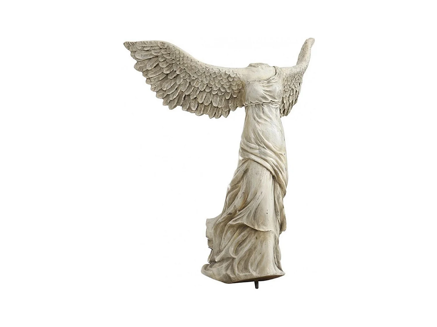 Statue silhouette ailée à visser Résine Blanc - Chic Interior's