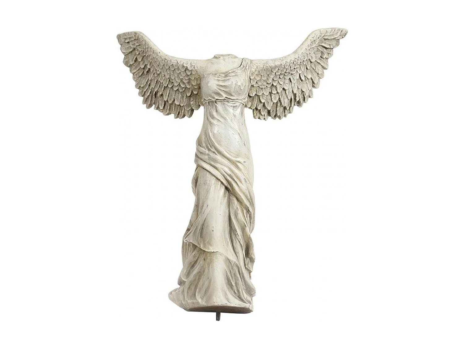 Statue silhouette ailée à visser Résine Blanc - Chic Interior's