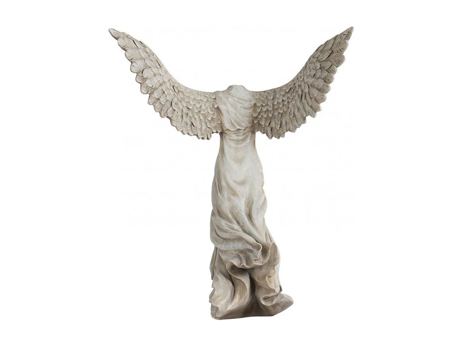 Statue silhouette ailée à visser Résine Blanc - Chic Interior's