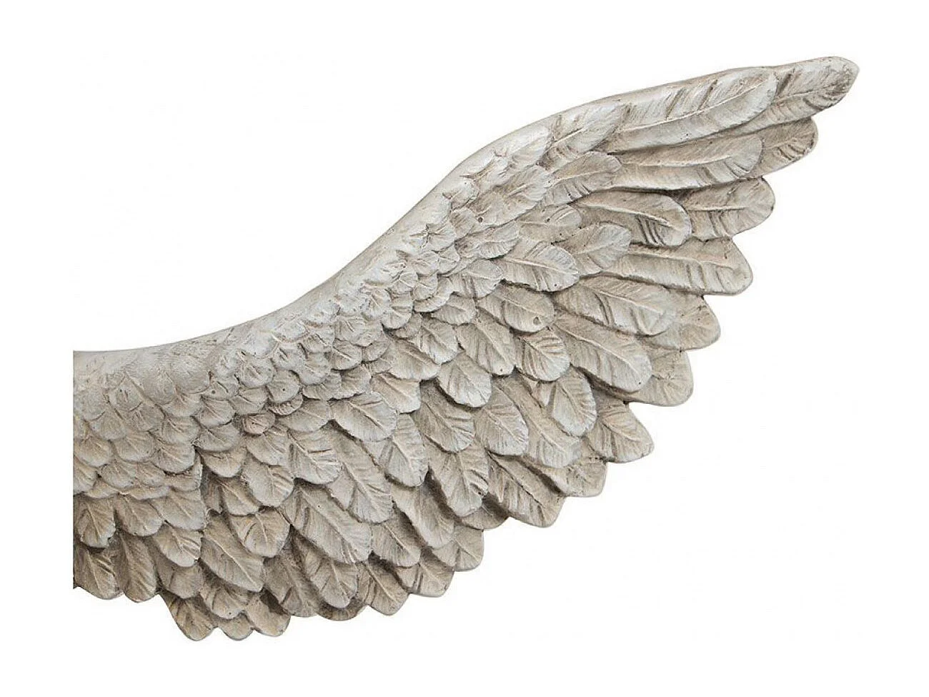 Statue silhouette ailée à visser Résine Blanc - Chic Interior's