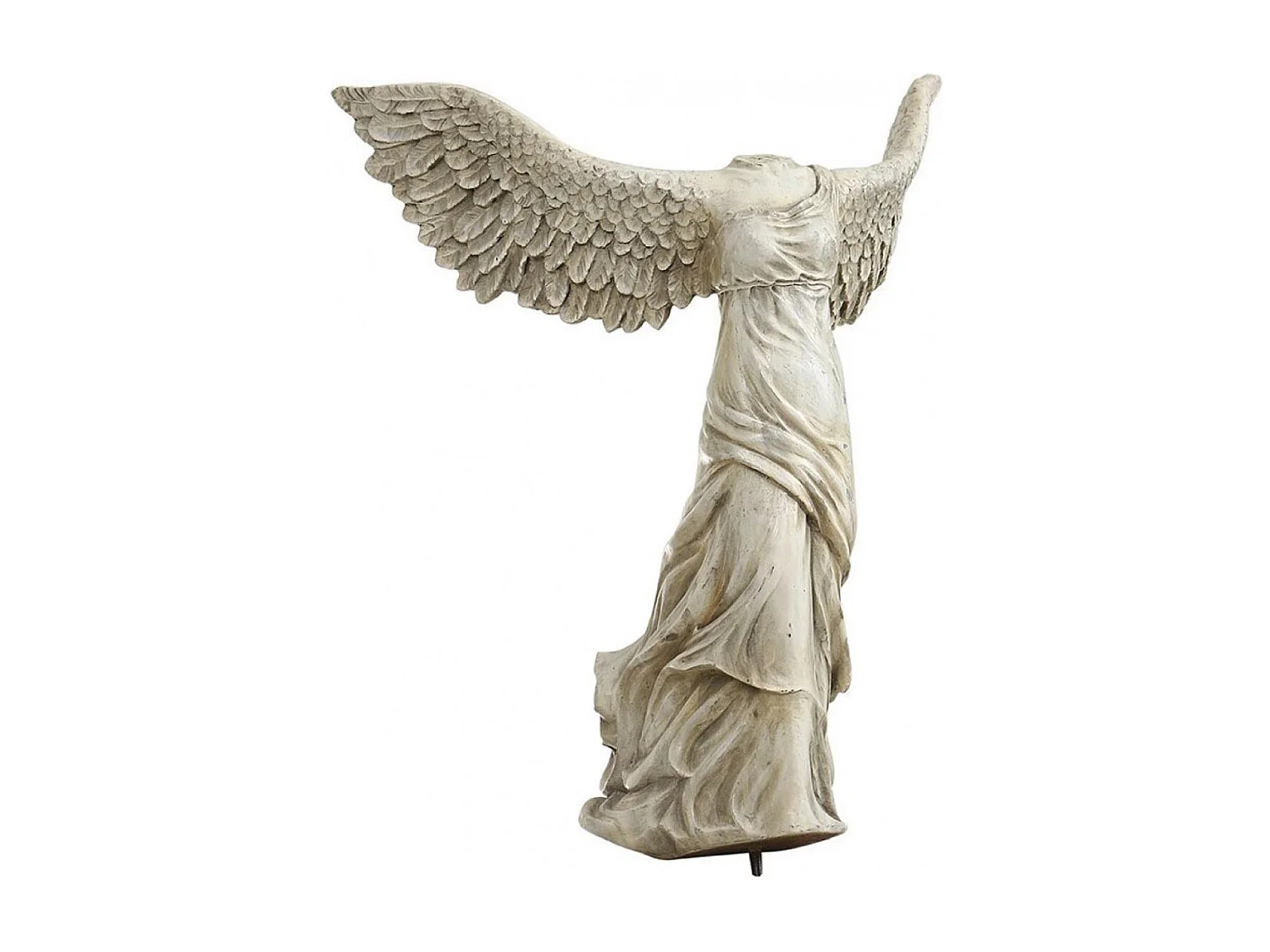 Statue silhouette ailée à visser Résine Blanc - Chic Interior's