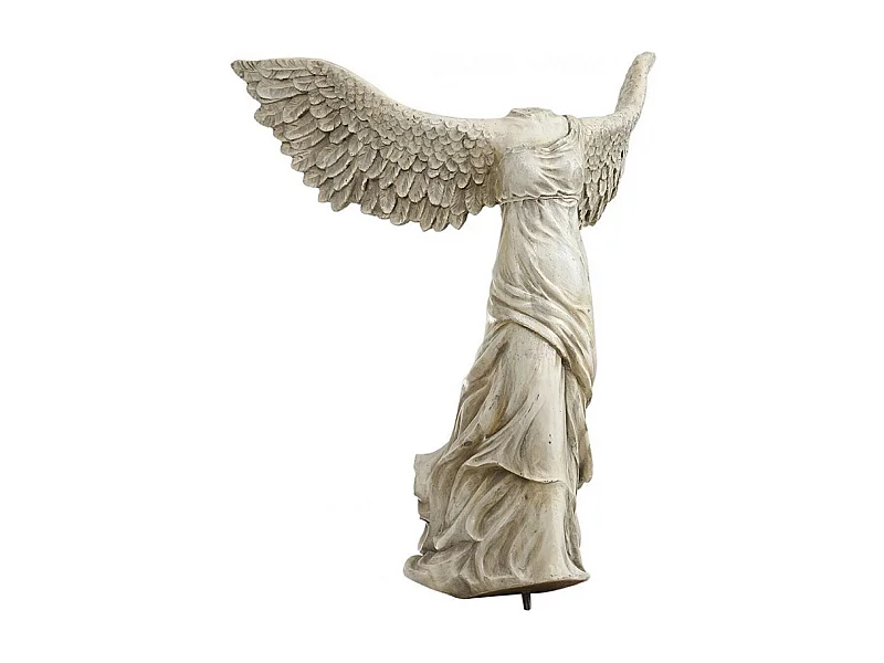 Statue silhouette ailée à visser Résine Blanc - Chic Interior's