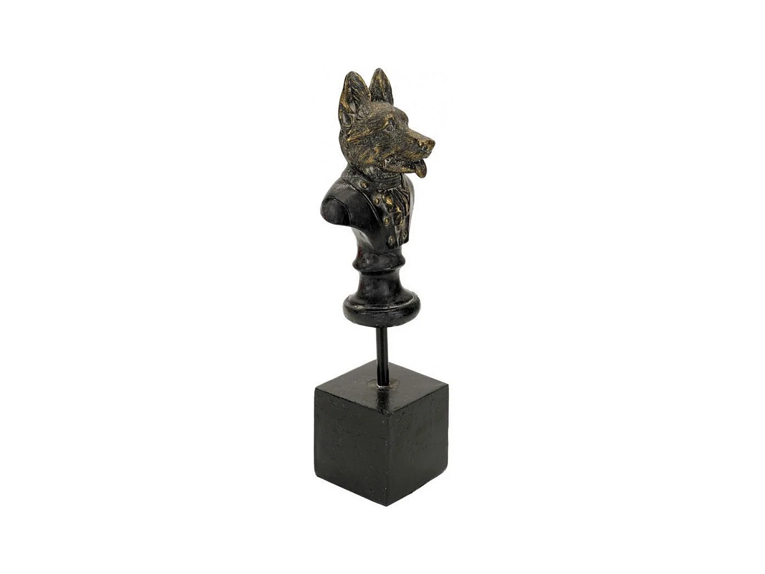 Statuette chien Résine Noir - Chic Interior's