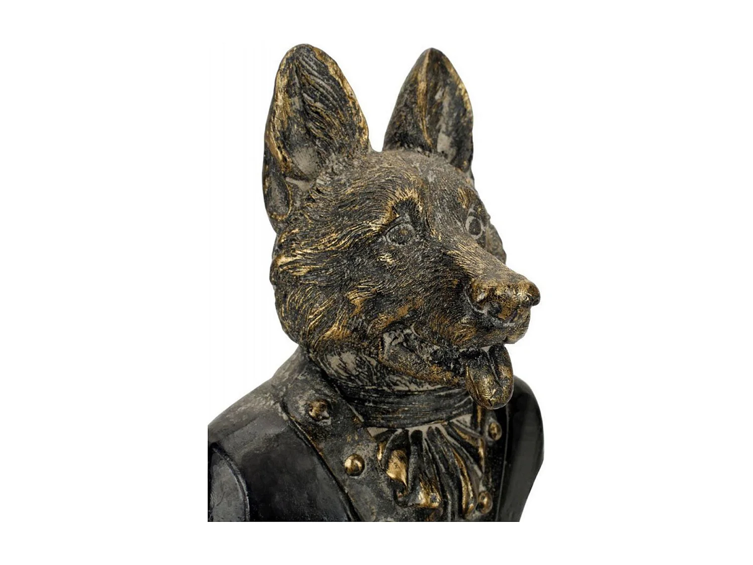 Statuette chien Résine Noir - Chic Interior's