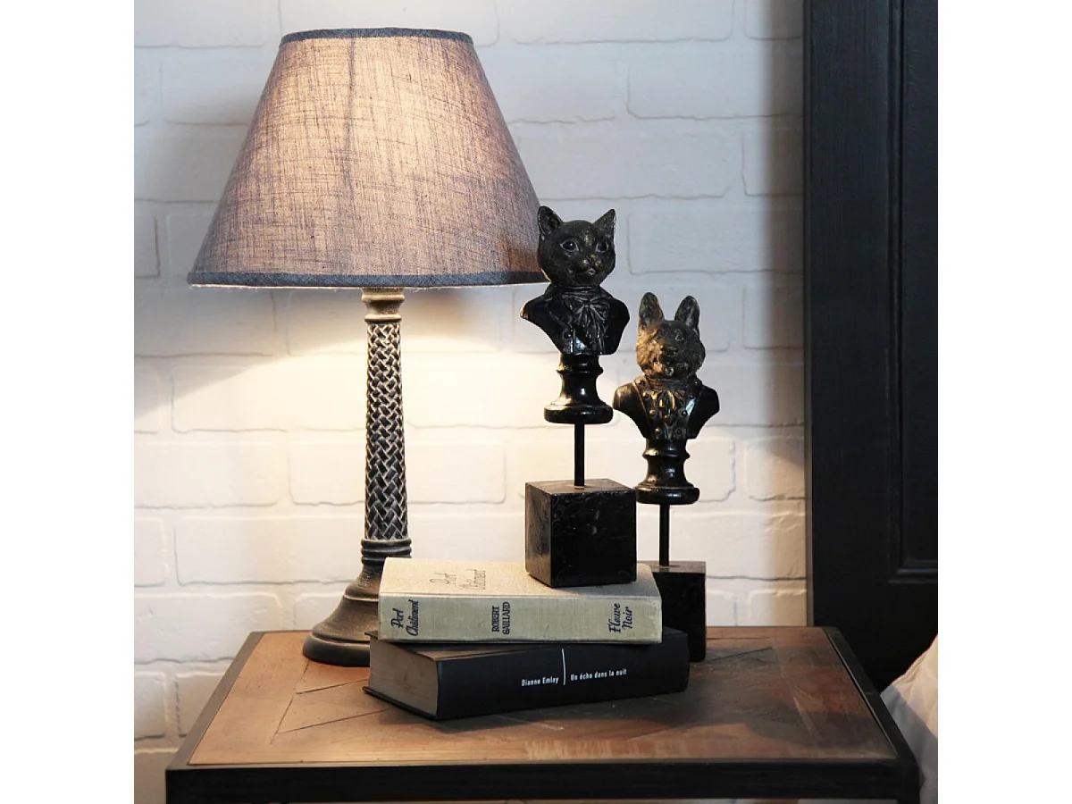 Statuette chien Résine Noir - Chic Interior's