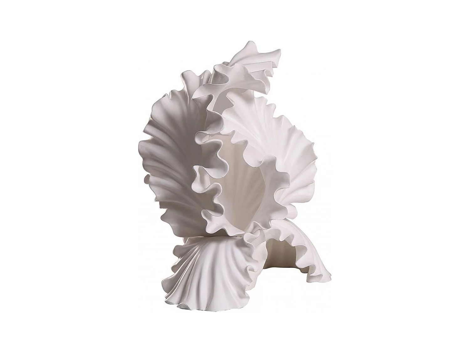 Statue fleur blanche Résine Blanc - Charme Interior's