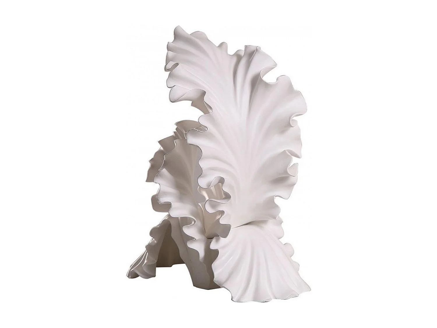 Statue fleur blanche Résine Blanc - Charme Interior's