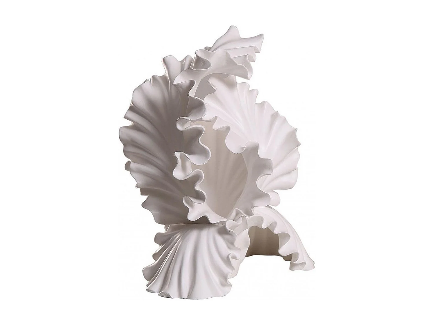 Statue fleur blanche Résine Blanc - Charme Interior's