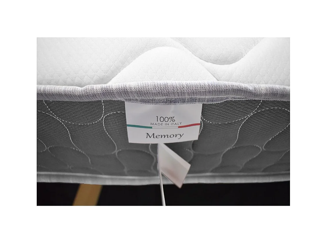 Materasso una piazza e mezza 120x190x25H in schiuma poliuretanica e memory Palladio grigio