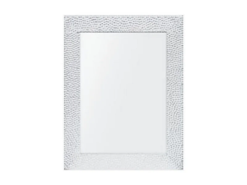 Specchio rettangolare 60x80 cornice bianco lucido ART9