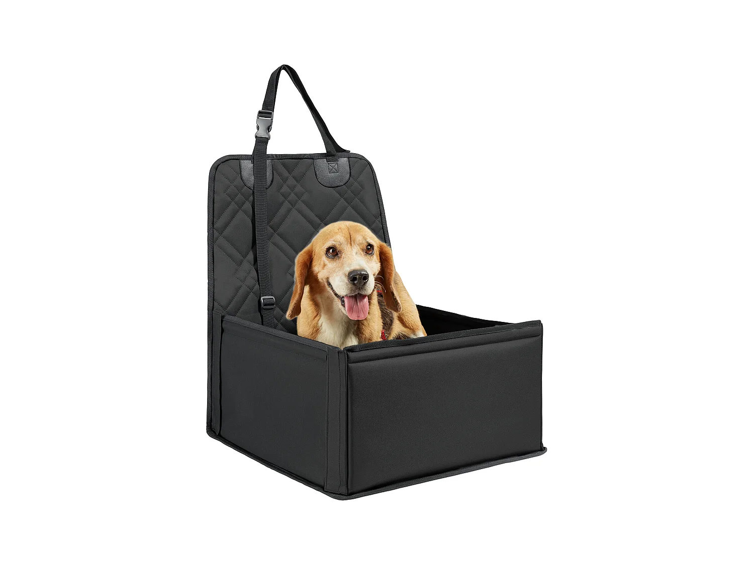 Autositz für Hunde SucceBuy, Bis zu 12 kg, Schwarz