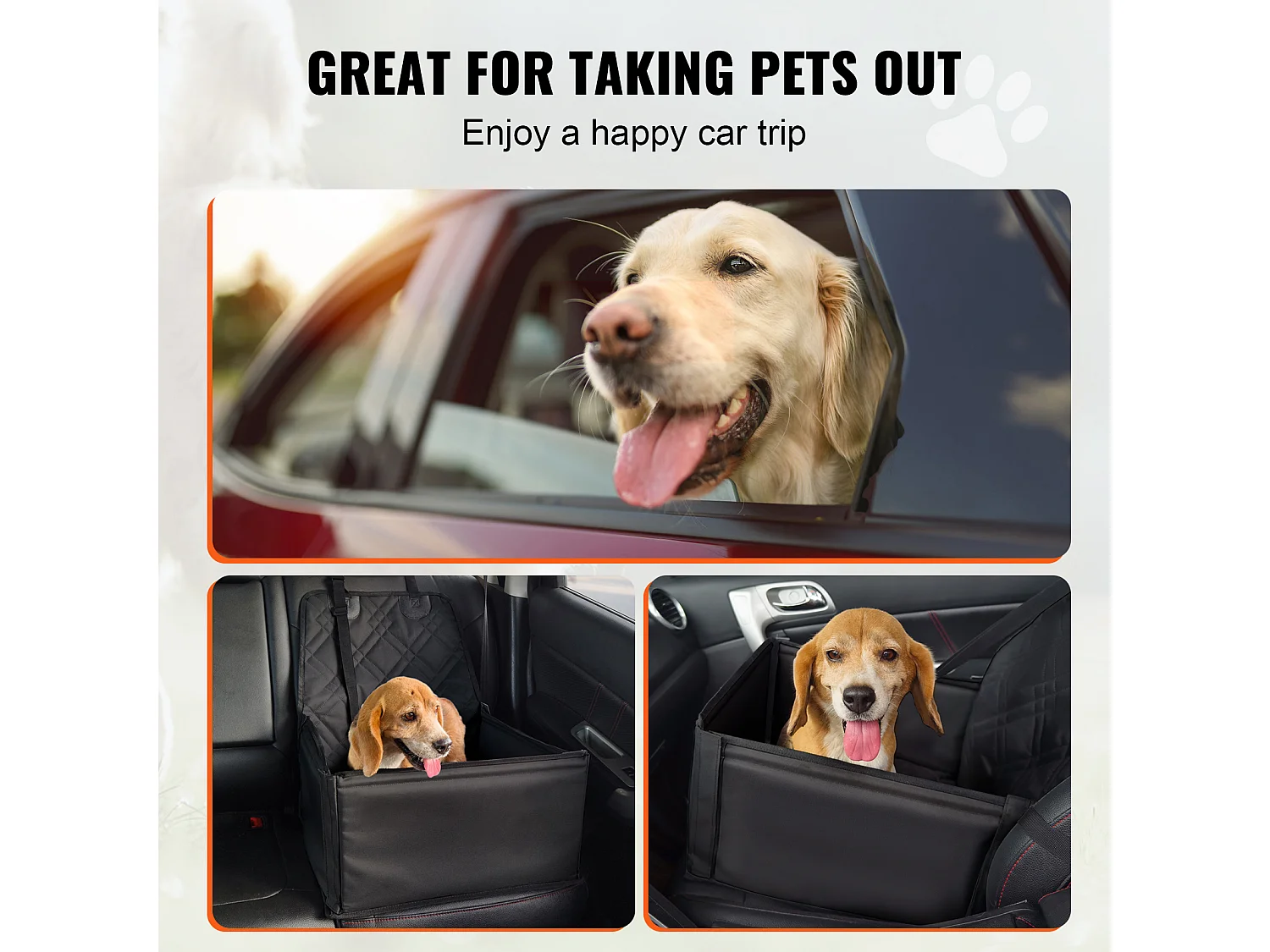 Seggiolino Auto per Cani SucceBuy, Fino a 12 kg, Nero