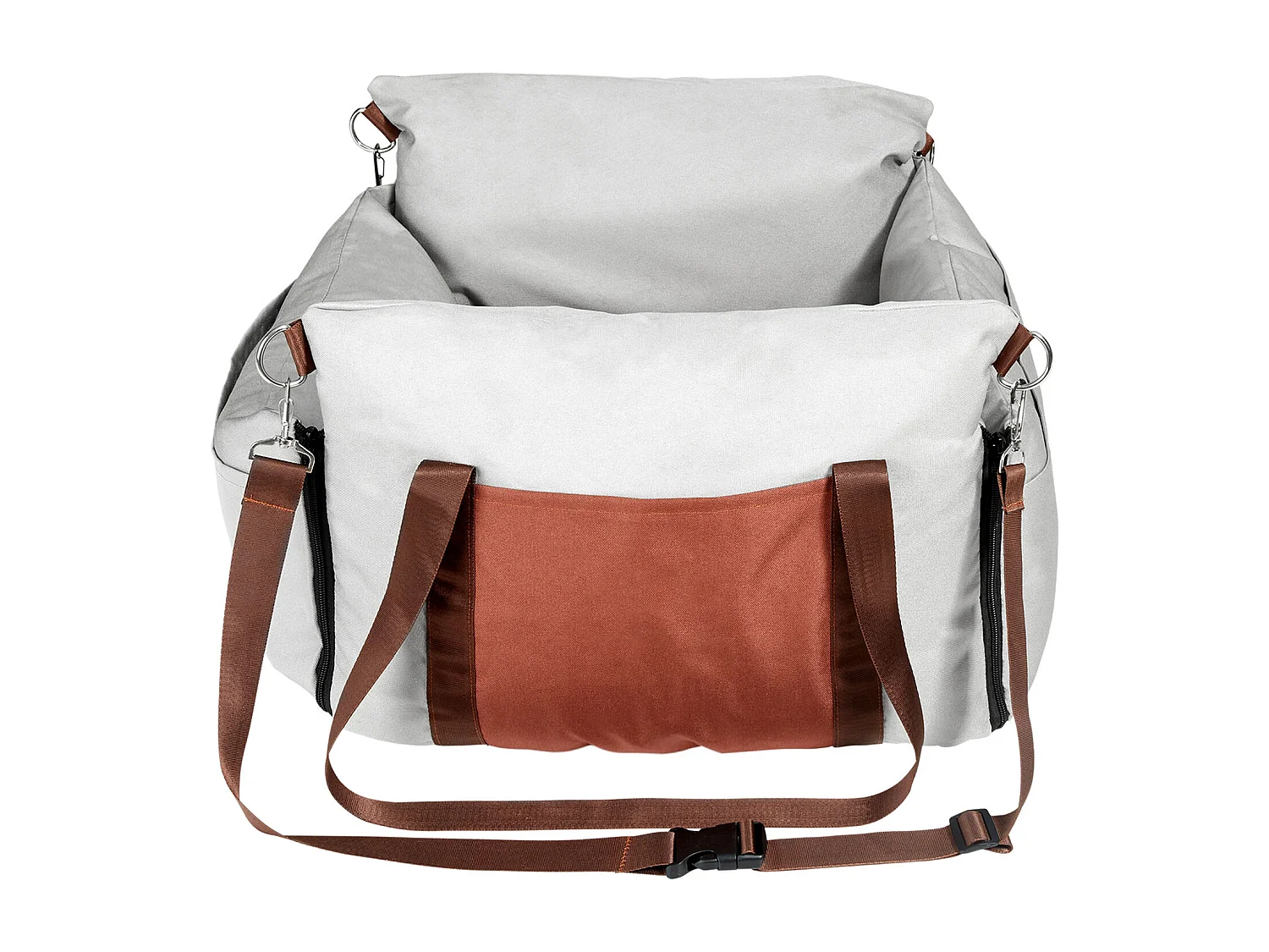 Siège Auto Rehausseur pour Chien SucceBuy, Taille Petite (Jusqu'à 11 kg), Couleur Grise