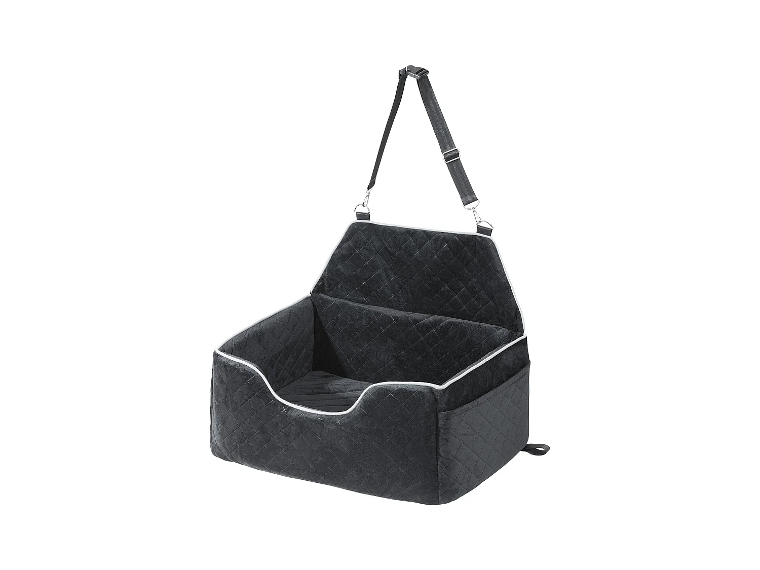 Autositz für Hunde SucceBuy, Größe Mittel/Groß (bis 25 kg), Farbe Schwarz