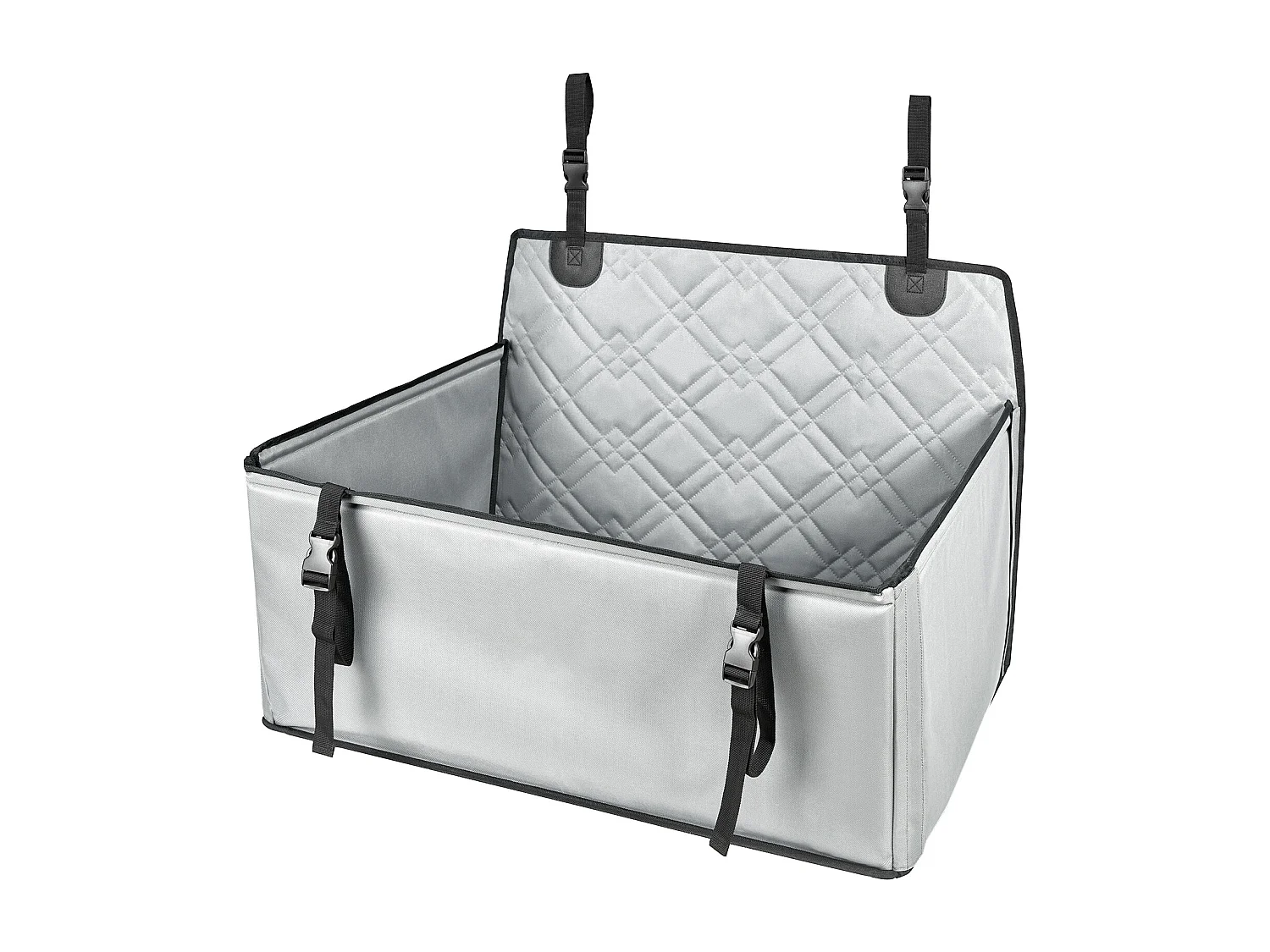 Siège Auto pour Chien SucceBuy, Convient aux Chiens S/M/L jusqu'à 22 kg, Gris