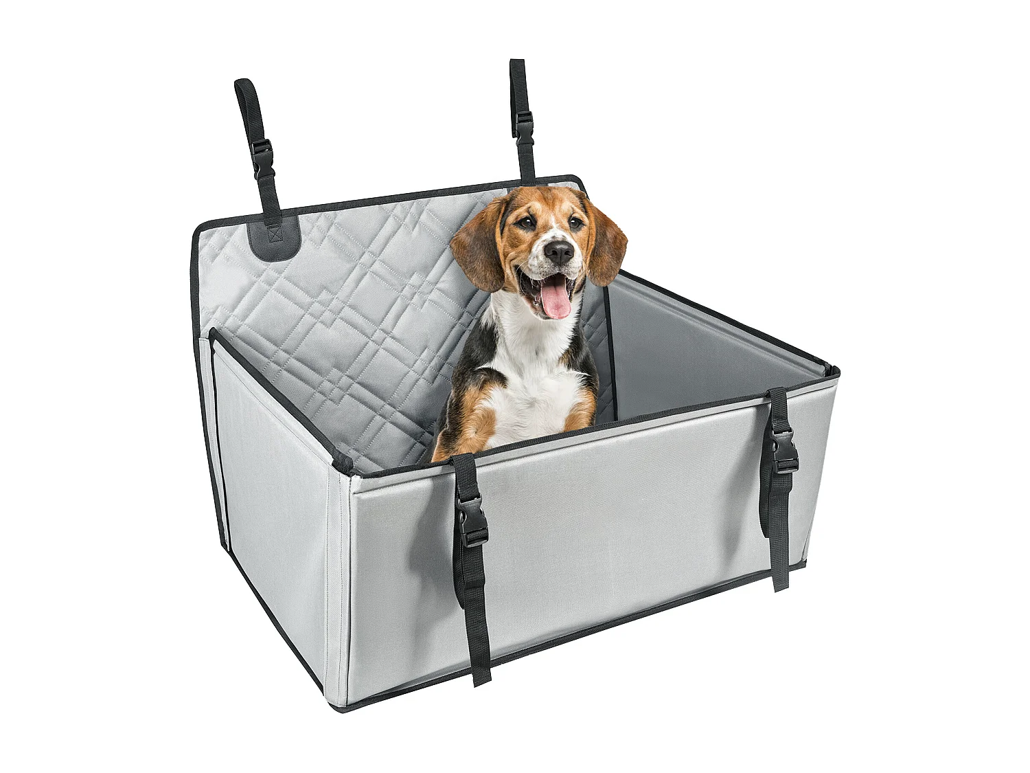 Siège Auto pour Chien SucceBuy, Convient aux Chiens S/M/L jusqu'à 22 kg, Gris