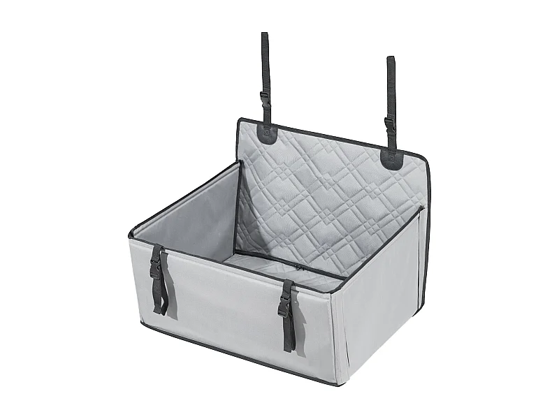 Autostoel voor Honden SucceBuy, Geschikt voor Honden S/M/L tot 22 kg, Grijs