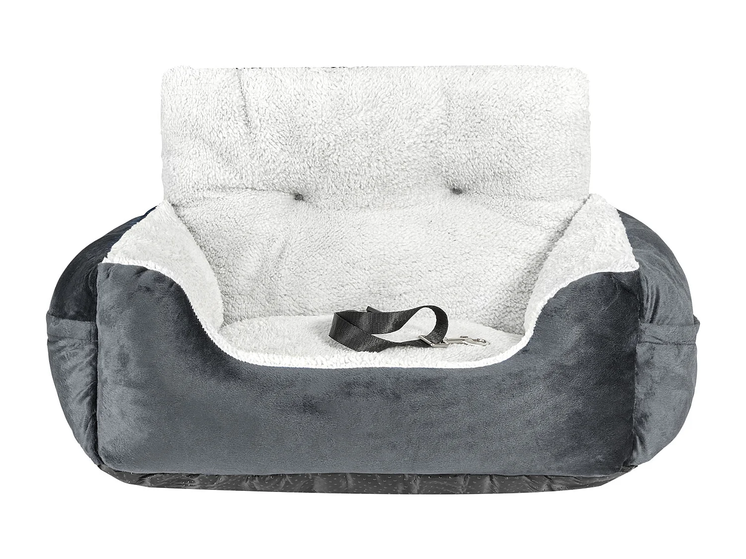 Silla de Coche para Perros SucceBuy, Tamaño Pequeño (Hasta 9 kg), Color Gris Oscuro