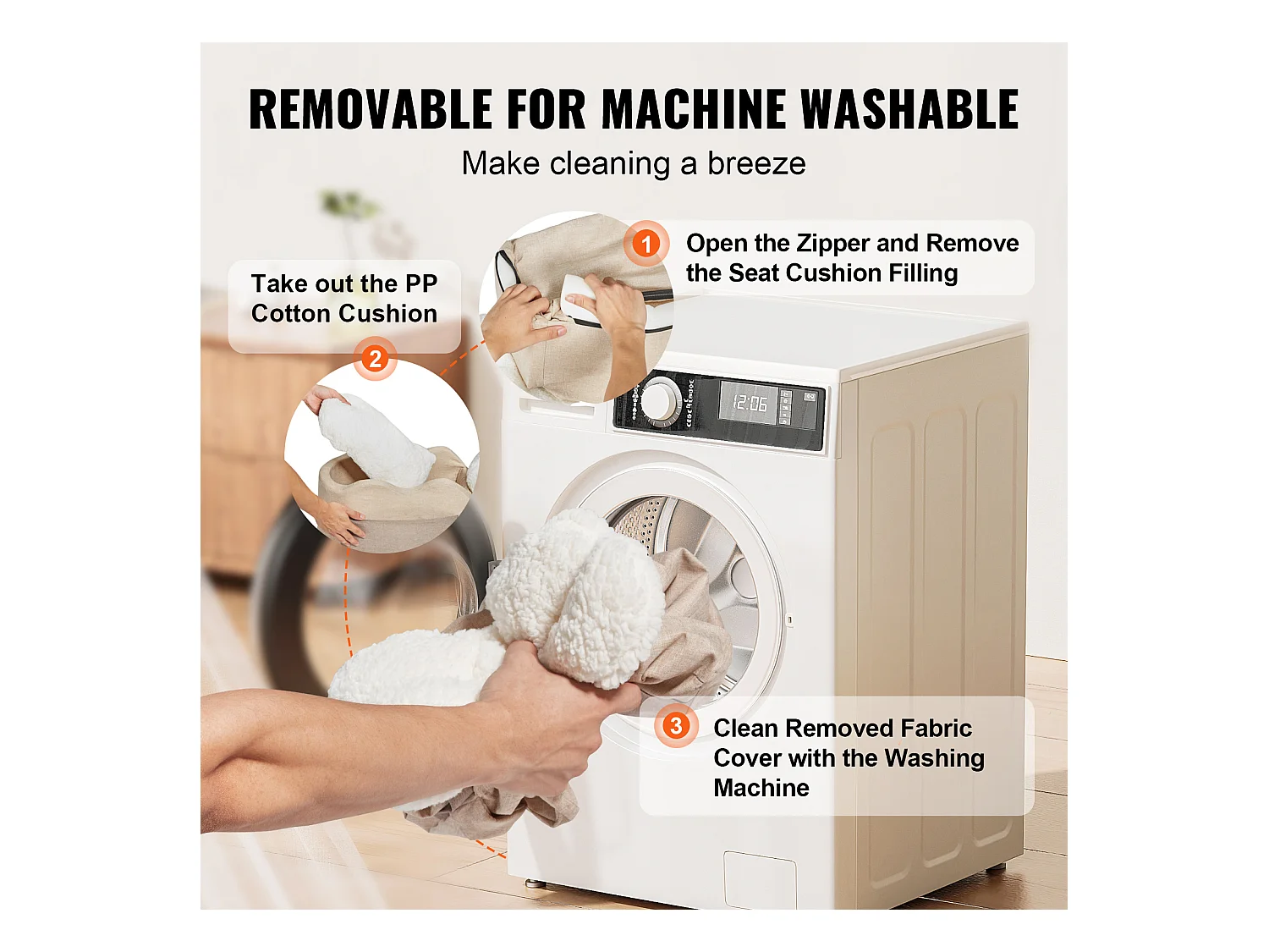 Siège Auto pour Chien SucceBuy, Console Centrale pour Chien Petit (3,6 kg), Couleur Marron Clair