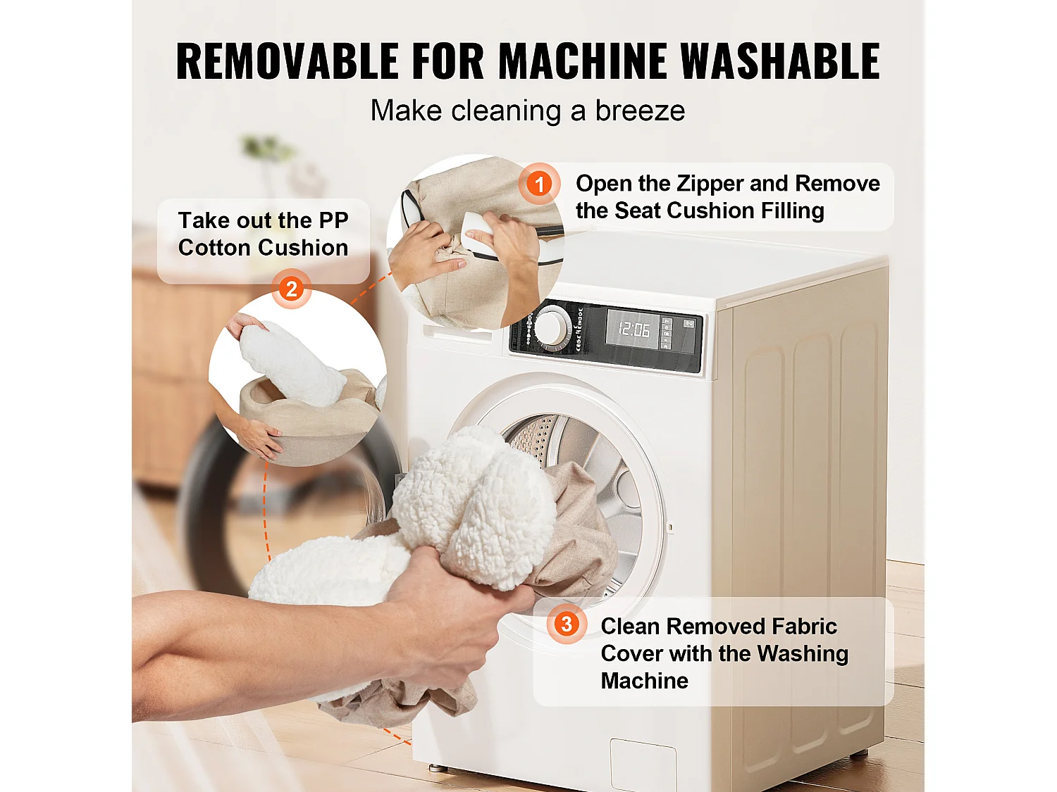 Seggiolino Auto a Console Centrale per Cane SucceBuy, Taglia Piccola (3,6 kg), Colore Marrone Chiaro