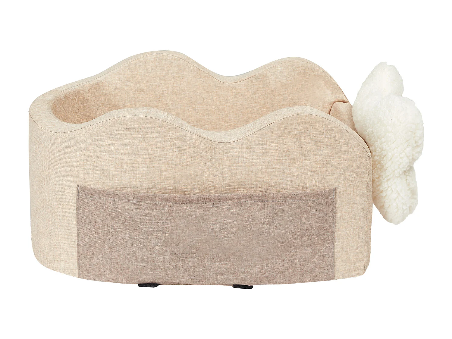 Seggiolino Auto a Console Centrale per Cane SucceBuy, Taglia Piccola (3,6 kg), Colore Marrone Chiaro