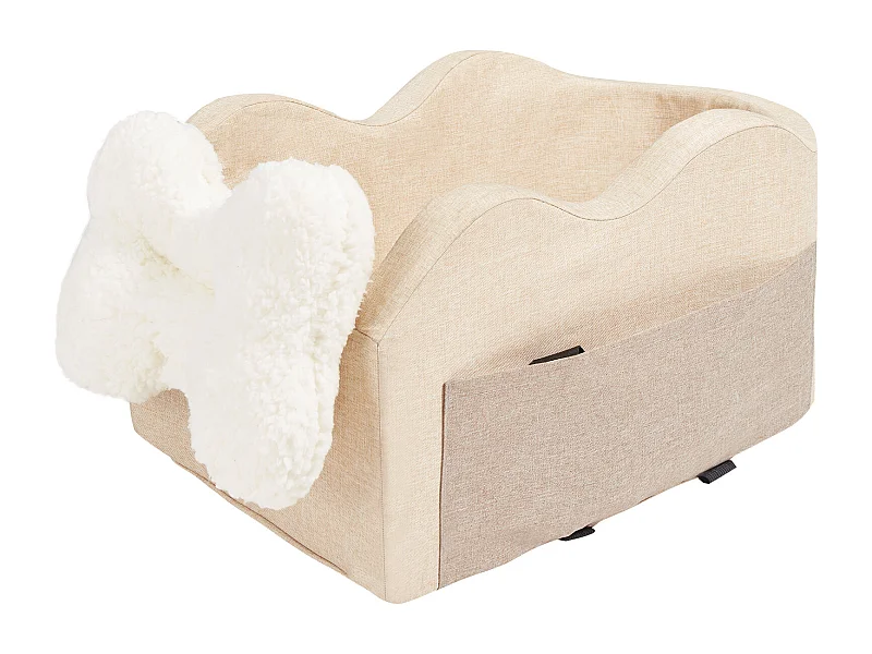 Hundeautositz Mittelkonsole SucceBuy, für Kleine Hunde (3,6 kg), Farbe Hellbraun