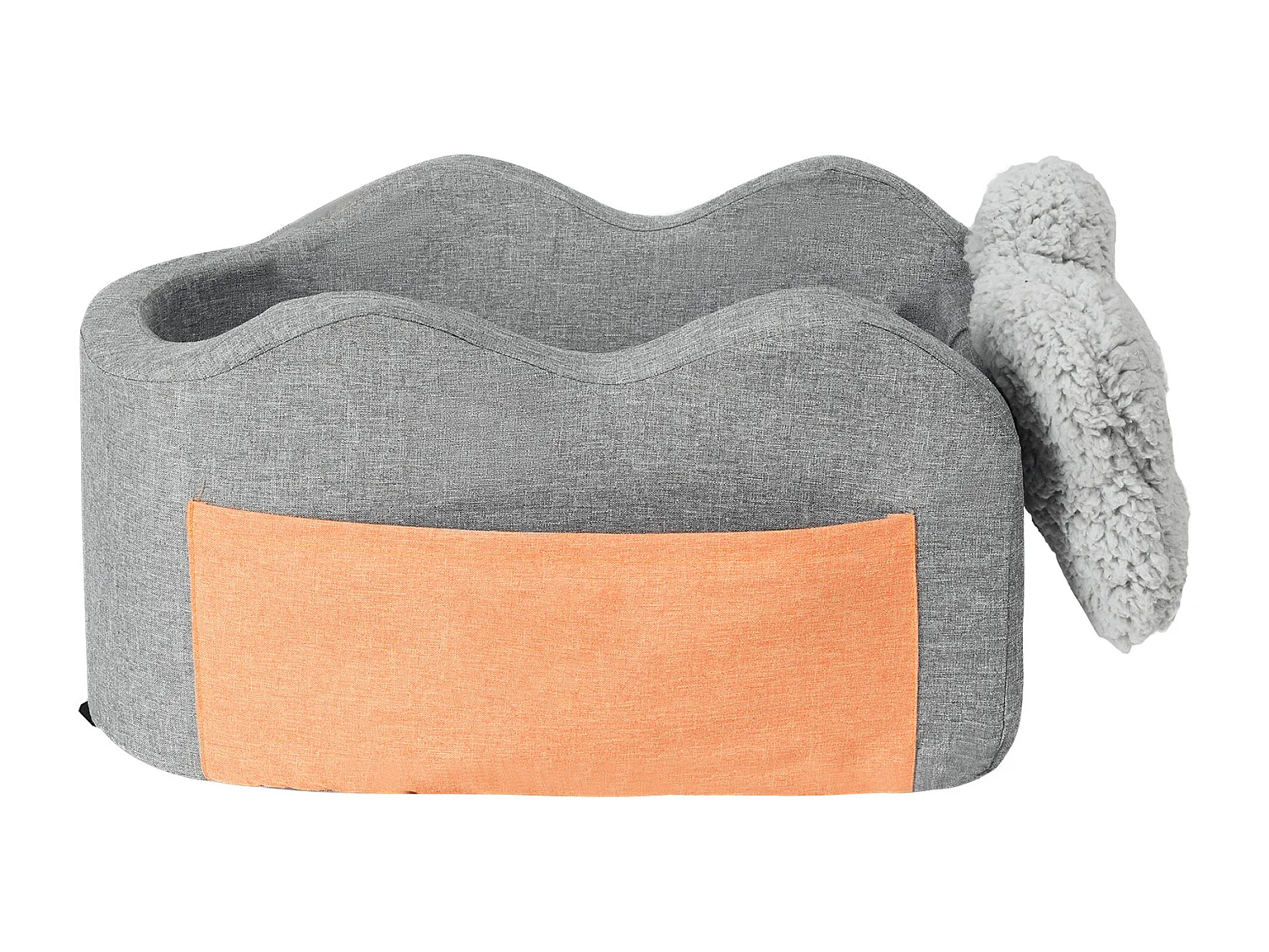 Siège Auto pour Chien SucceBuy, Console Centrale pour Petit Chien (3,6 kg), Gris Foncé