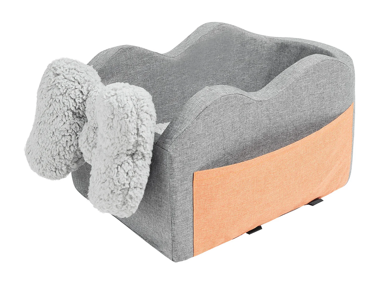 Siège Auto pour Chien SucceBuy, Console Centrale pour Petit Chien (3,6 kg), Gris Foncé
