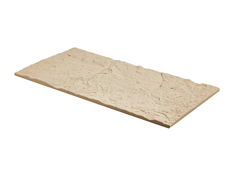 Panneaux Muraux 3D SucceBuy, Lot de 4, 122 x 61 cm, Aspect Pierre, Couverture de 3 m², Jaune Pierre