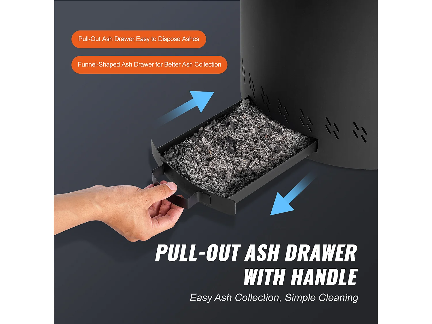 Poêle à Bois sans Fumée SucceBuy Bonfire, 400 mm de Diamètre, en Acier Inoxydable