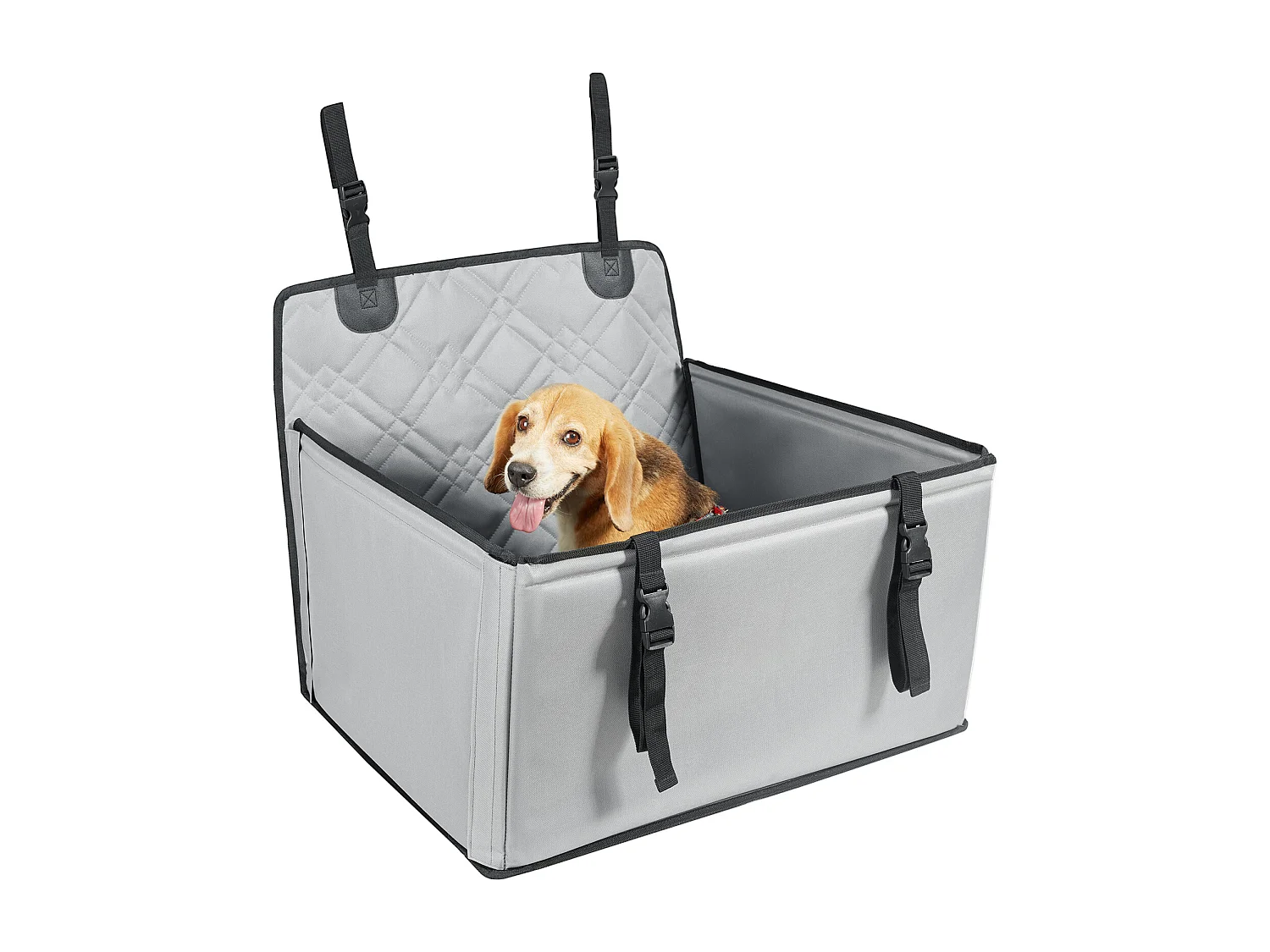 Siège Auto pour Chien SucceBuy, Taille S/M/L (Jusqu'à 18 kg), Couleur Grise