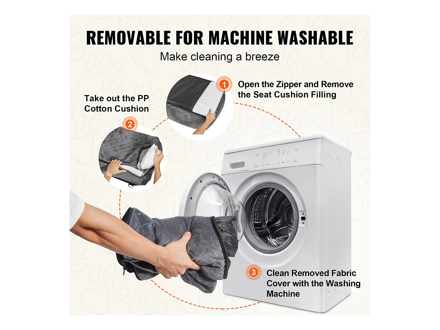 Siège Auto pour Chien SucceBuy, Taille Petite/Moyenne (Jusqu'à 18 kg), Couleur Grise