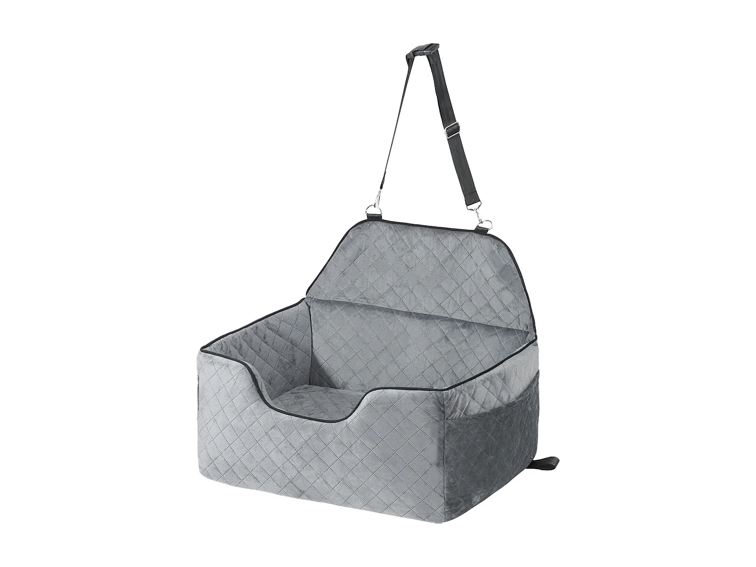 Cadeira Auto para Cães SucceBuy, Tamanho Médio/Grande (Até 25 kg), Cor Cinzenta