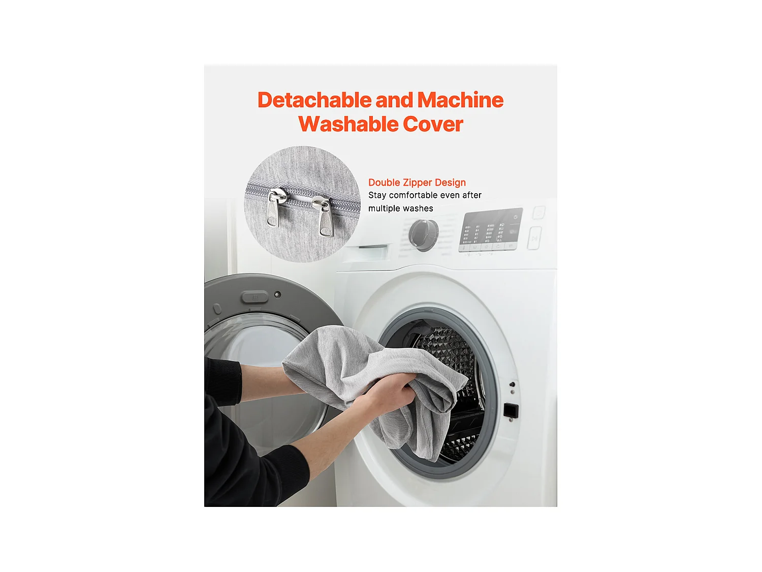 Zwangerschapskussen SucceBuy, U-Vormig Zwangerschapskussen, Zacht en Ademend, Verlicht Rug, Buik, Heupen en Benen