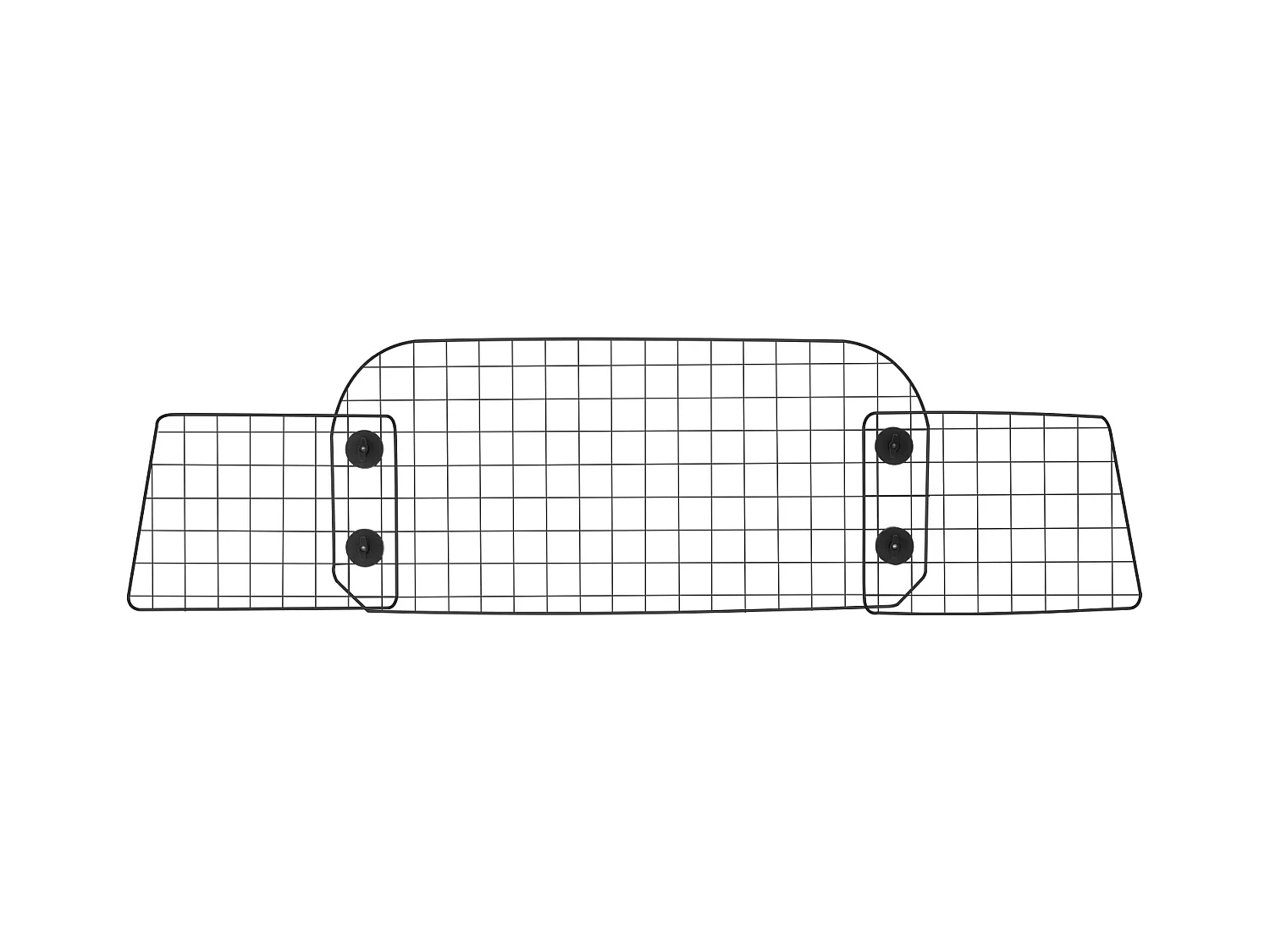Barrière de Sécurité Réglable pour Chien SucceBuy, (96 à 168 cm), Séparateur de Voiture pour Espace de Chargement