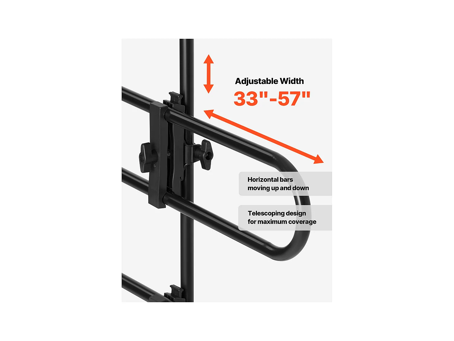 Barrière de Sécurité Réglable pour Chien SucceBuy, Séparateur Universel en Métal pour Animaux de Compagnie