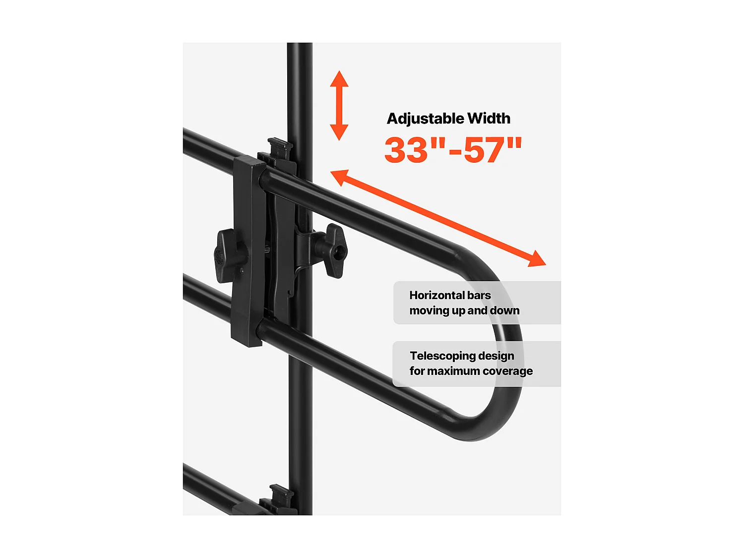 Barrière de Sécurité Réglable pour Chien SucceBuy, Séparateur Universel en Métal pour Animaux de Compagnie