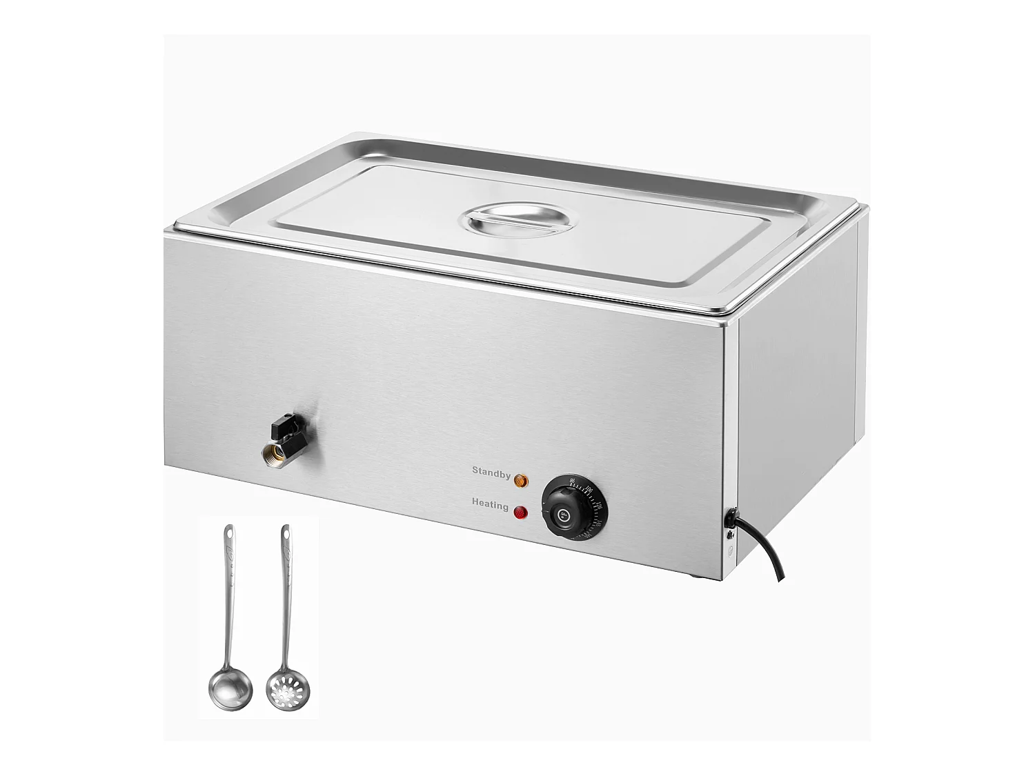 Chauffe-Plat Buffet SucceBuy Chauffe-Plats Électrique pour Buffet de Comptoir, Bac Bain-Marie de 18 L Inclus