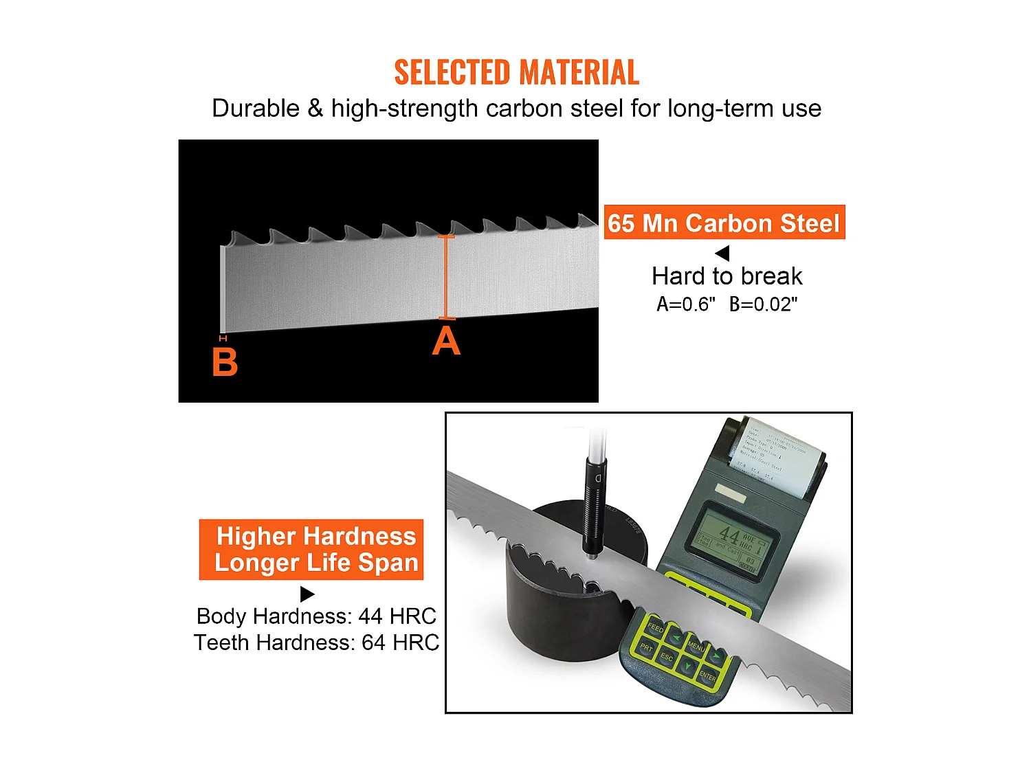 Machine de Scie à Os SucceBuy Lame de Scie à Ruban pour Couper la Viande et les Os 165 cm