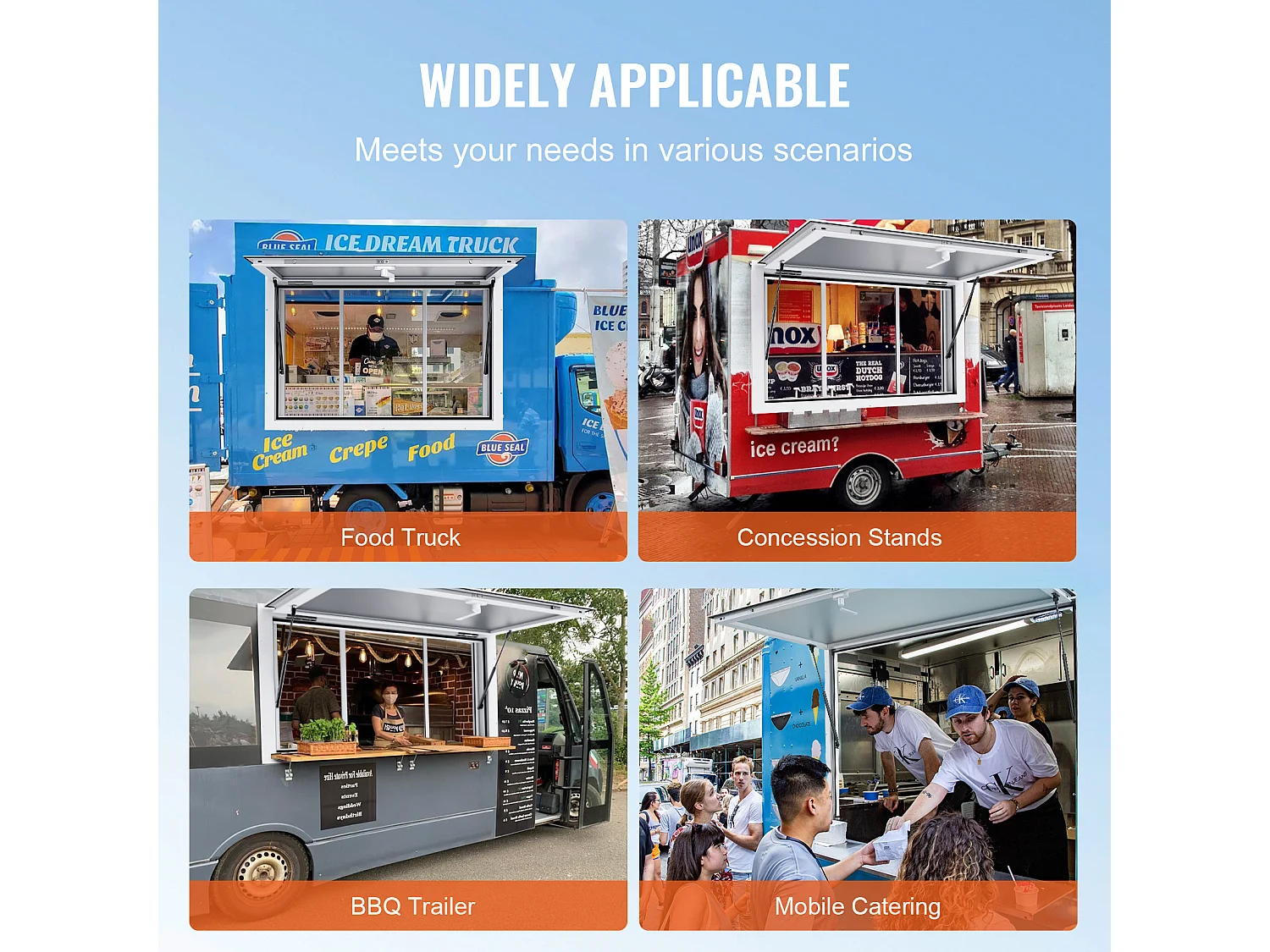 Fenêtre de Concession SucceBuy Fenêtre de Service de Concession 91,5 x 61 cm pour Auvent de Camion-Restaurant